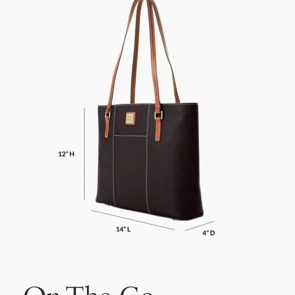 Dooney & Bourke Burgundy Leather Tote Bag - Picture 9 of 9